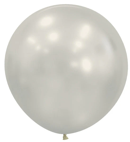 24" Sempertex/Betallatex Latex Balloons (3 Per Bag) Silk Oyster White