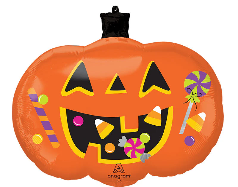 24" SuperShape Trick or Treat Pumpkin Foil Balloon