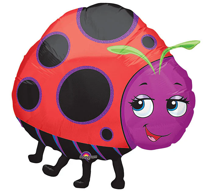 25" Large Foil Miss Ladybug Balloons