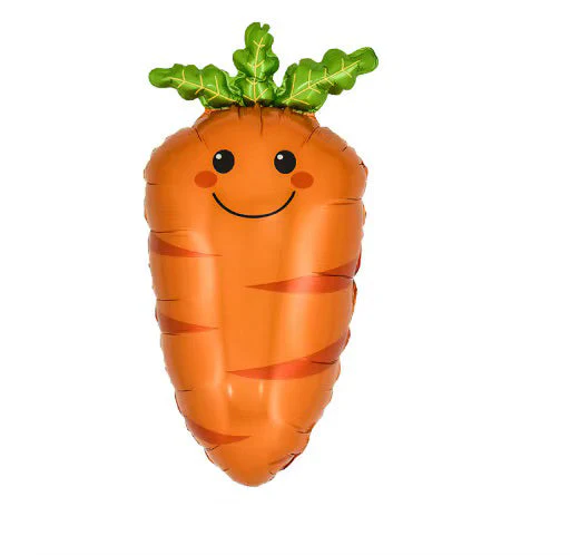 25" Cute Carrot Vegetable/Fruit Foil Balloon