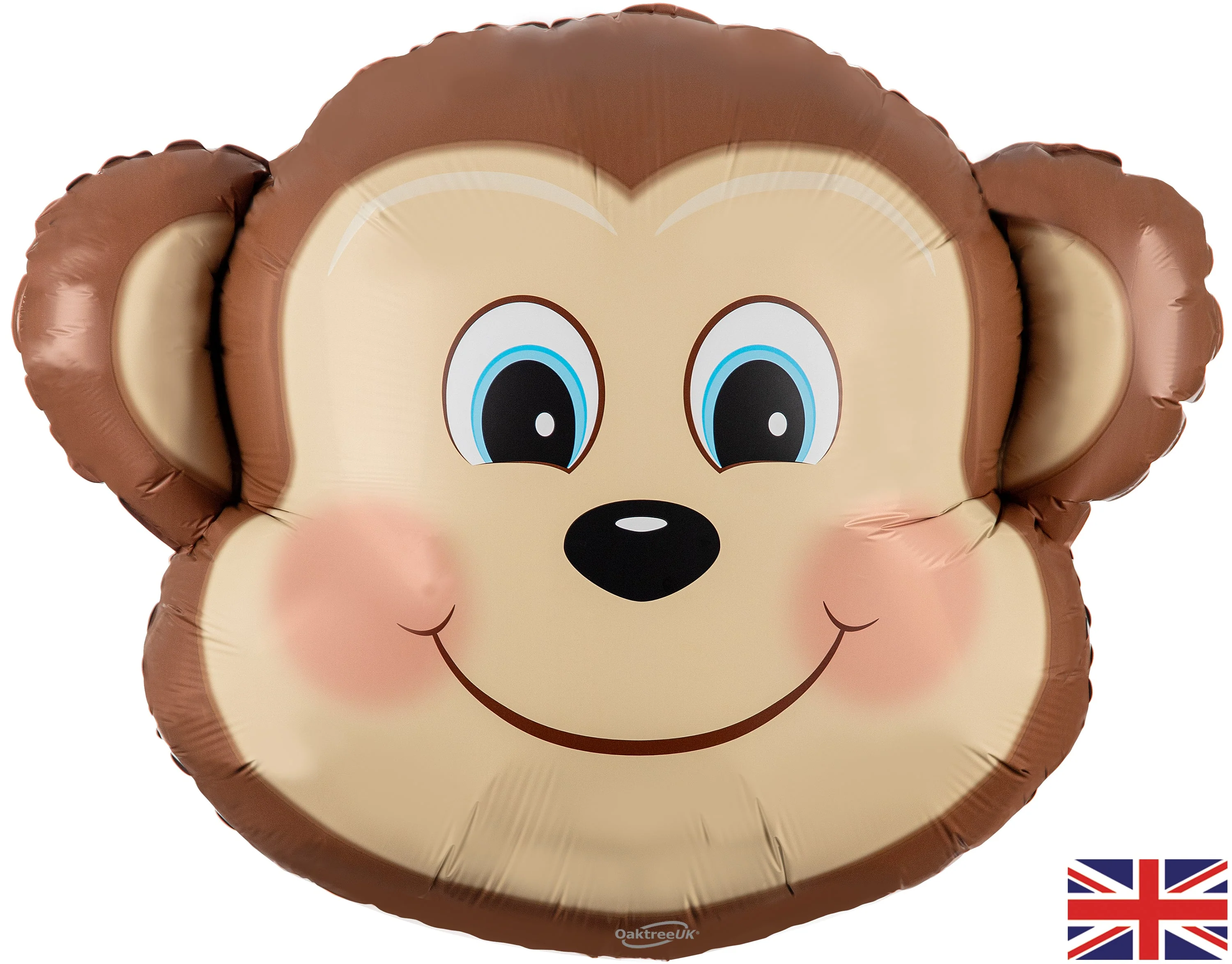 25" Oaktree Shape Cute Monkey Metallic Packaged
