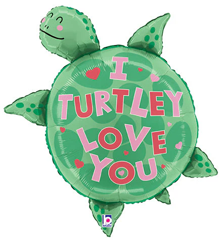 29" Turtley Love You Foil Balloon