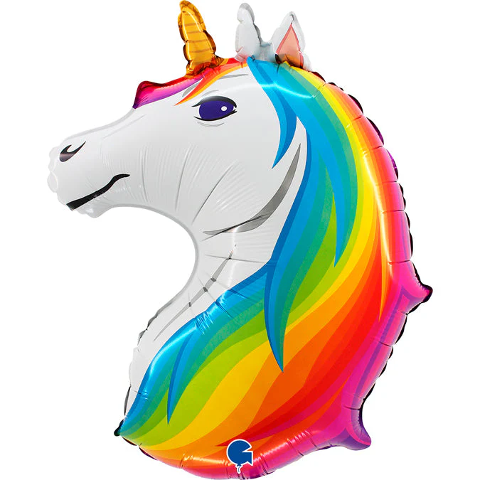 New Unicorn Head Foil Balloon