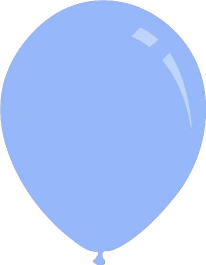 26" Deco Baby Blue Decomex Latex Balloons (10 Per Bag)