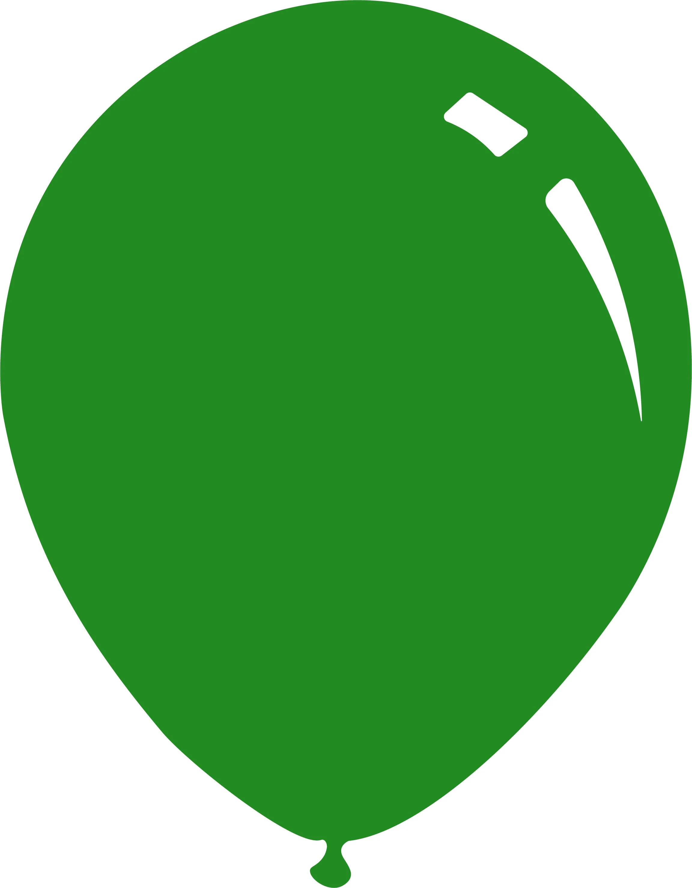 26" Standard Forest Green Decomex Latex Balloons (10 Per Bag)