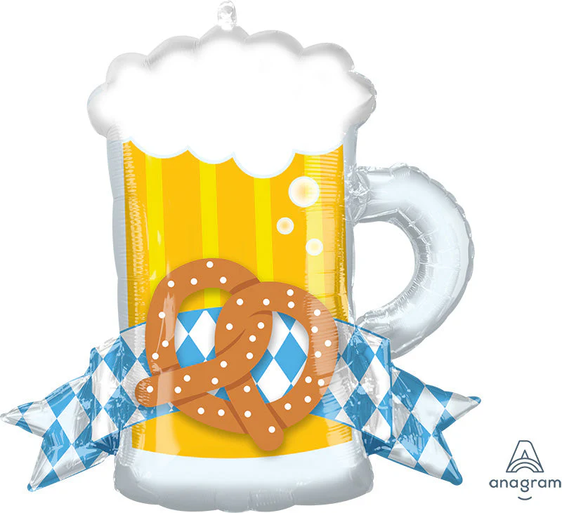 26" SuperShape Oktoberfest Mug Foil Balloon
