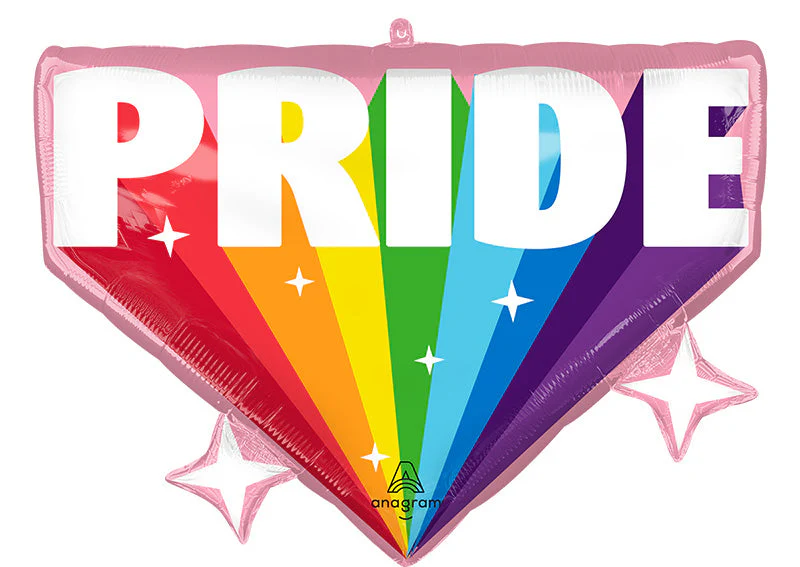 26" Burst of Pride SuperShape Foil Balloon