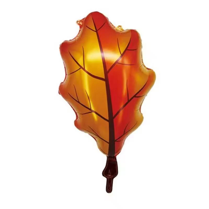 26" Fall Oak Tree Leaf Orange Yellow Red Foil Balloons