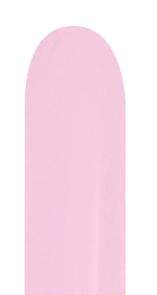 260 Twisting/Modelling Latex Balloon (50 Per Bag) Metallic/Pearl Pink Sempertex/Betallatex