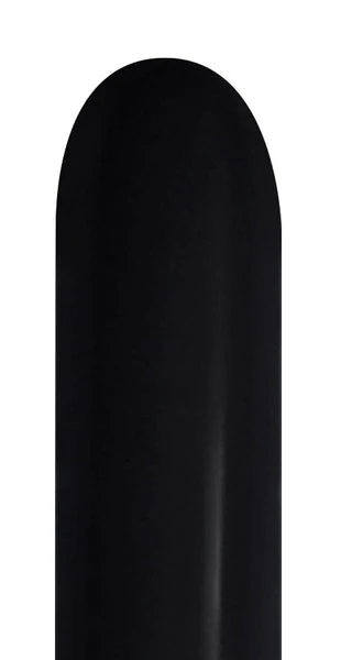 260 Nozzle Up Twisting/Modelling Latex Balloons (50 Per Bag) Deluxe Black Sempertex/Betallatex