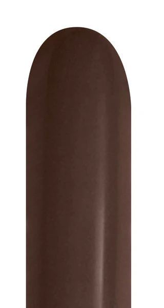260 Nozzle Up Twisting/Modelling Latex Balloons (50 Per Bag) Deluxe Chocolate Sempertex/Betallatex