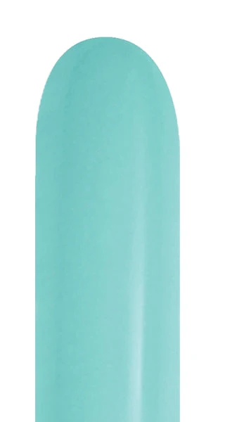 260 Nozzle Up Twisting/Modelling Latex Balloons (50 Per Bag) Fashion Robin's Egg Blue Sempertex/Betallatex