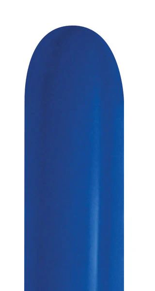 260 Nozzle Up Twisting/Modelling Latex Balloons (50 Per Bag) Fashion Royal Blue Sempertex/Betallatex