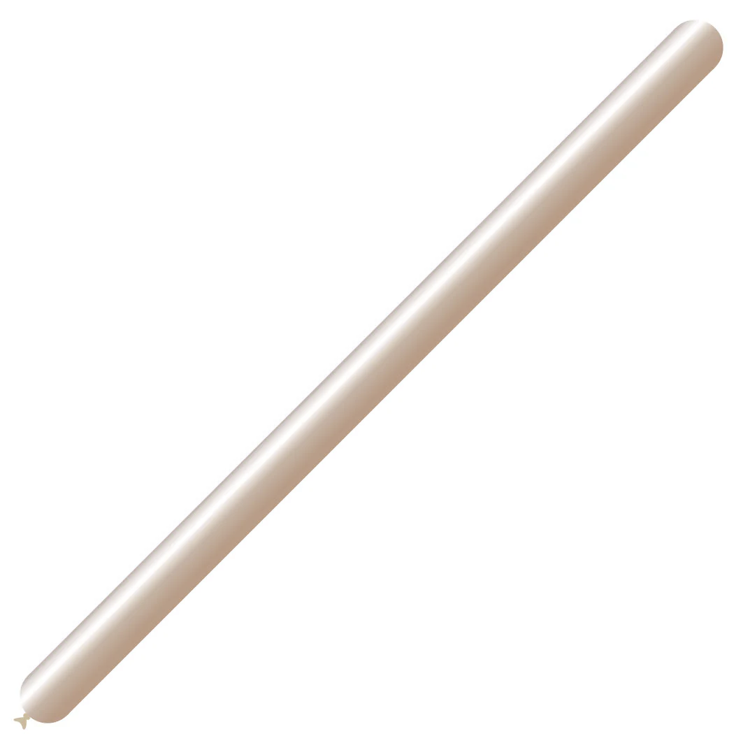 260BN Balloonia Brand Professional Line Twisting/Modelling Latex Balloons Brilliant Beige (50 Per Bag)