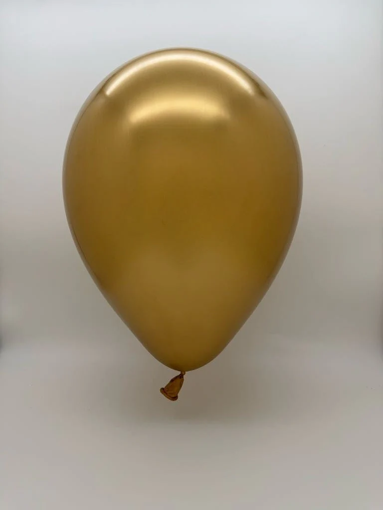 260BN Balloonia Brand Professional Line Twisting/Modelling Latex Balloons Brilliant Gold (50 Per Bag) - Image 2