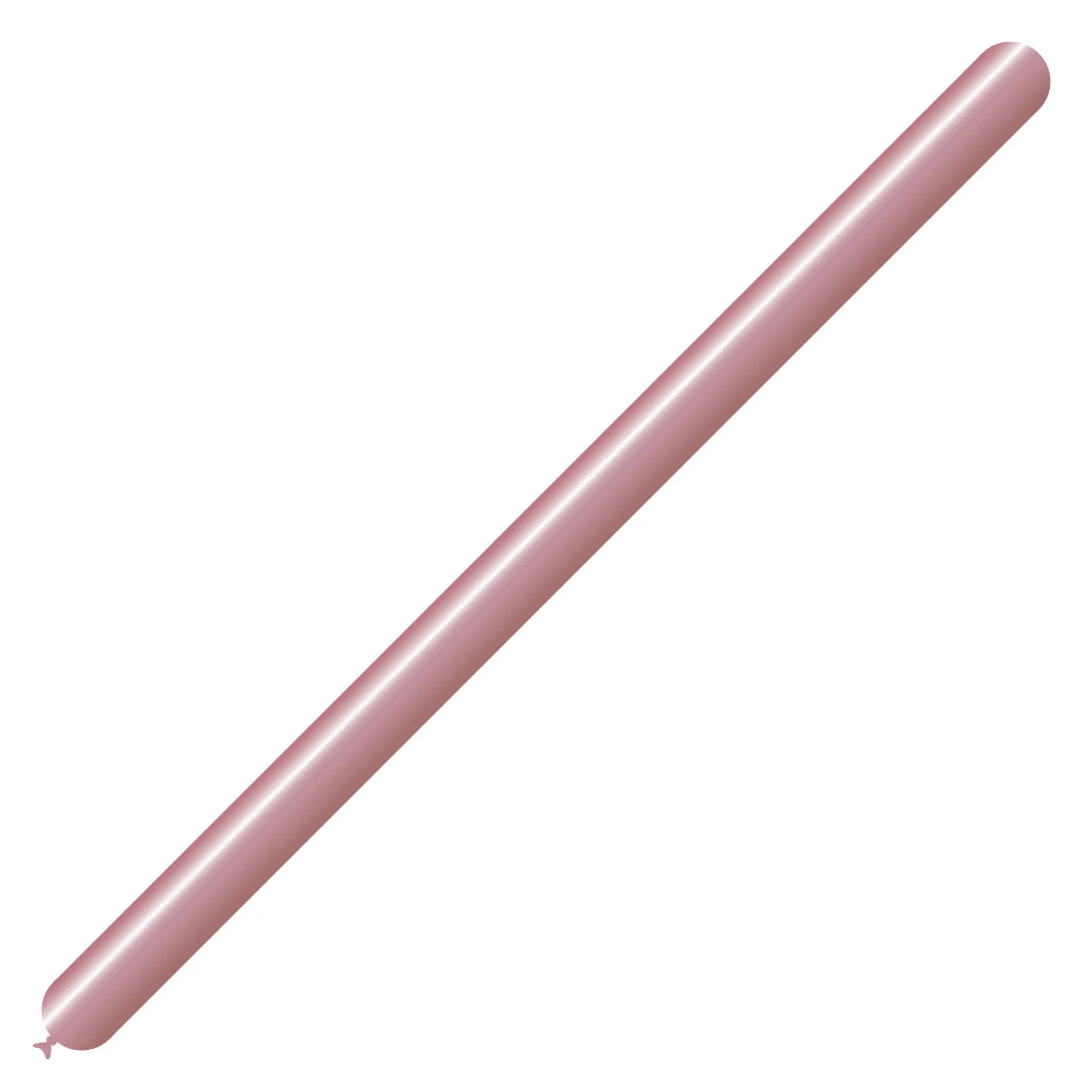 260BN Balloonia Brand Professional Line Twisting/Modelling Latex Balloons Brilliant Rose Gold (50 Per Bag)