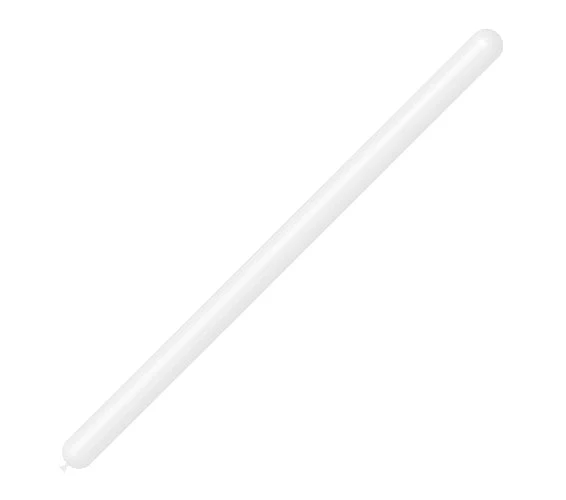 260BN Balloonia Brand Professional Line Twisting/Modelling Latex Balloons Metallic White (50 Per Bag)