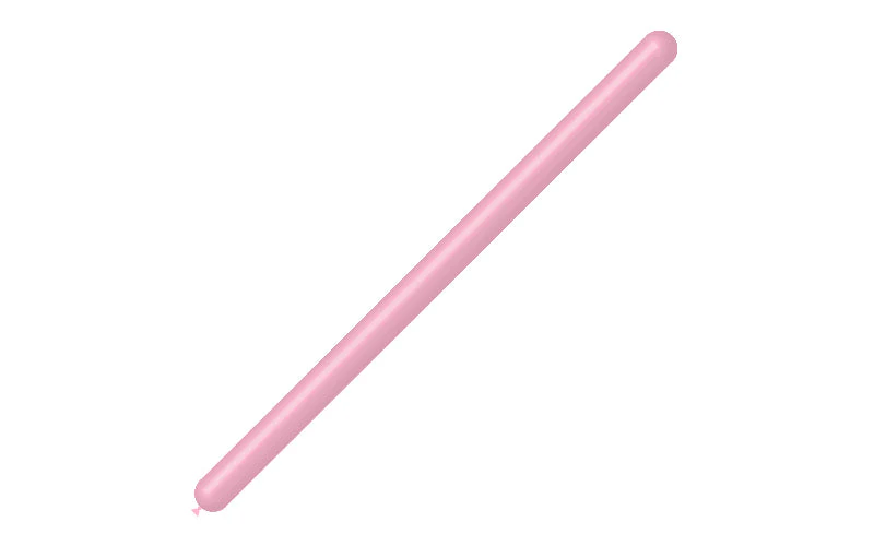 260BN Balloonia Brand Professional Line Twisting/Modelling Latex Balloons Standard Baby Pink (50 Per Bag) - Image 3