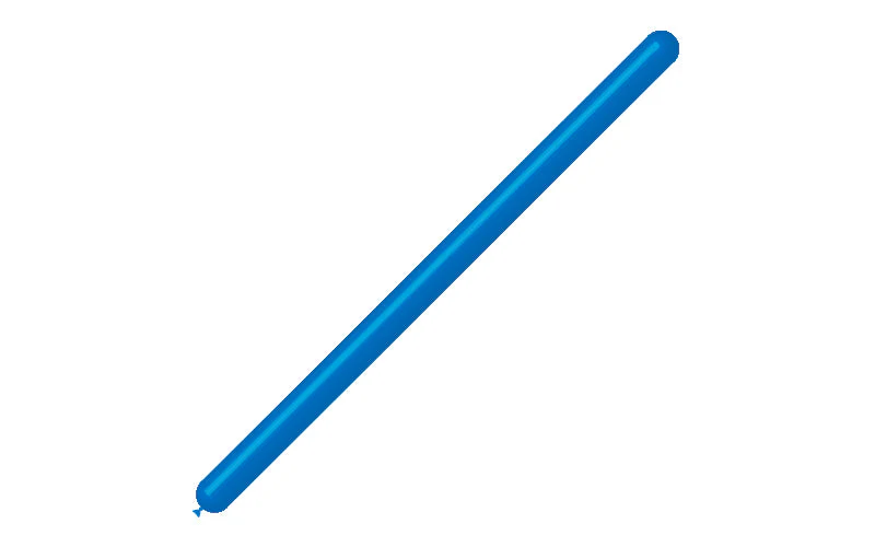 260BN Balloonia Brand Professional Line Twisting/Modelling Latex Balloons Standard Blue (50 Per Bag) - Image 3