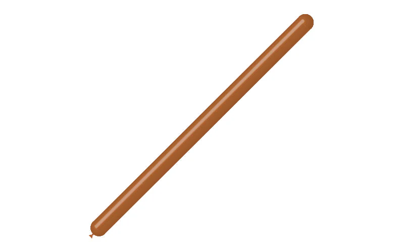 260BN Balloonia Brand Professional Line Twisting/Modelling Latex Balloons Standard Brown (50 Per Bag) - Image 3