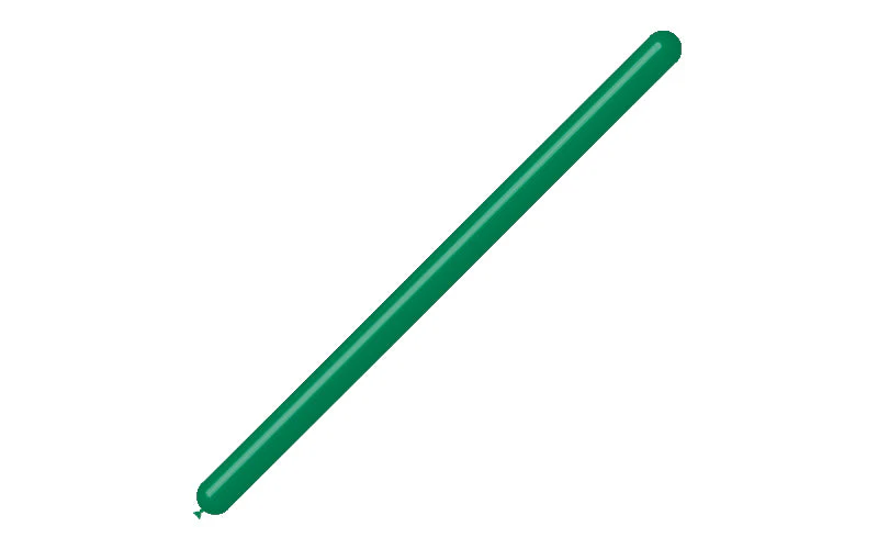 260BN Balloonia Brand Professional Line Twisting/Modelling Latex Balloons Standard Forest Green (50 Per Bag) - Image 3