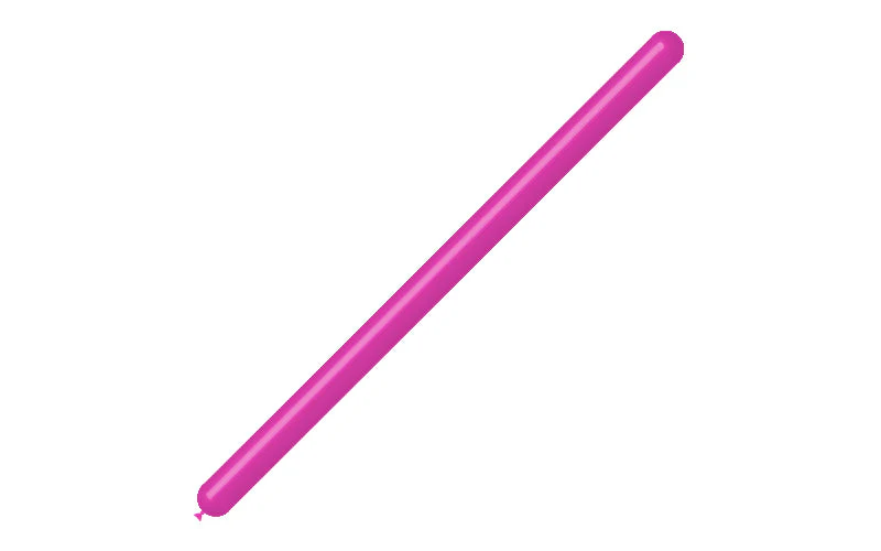 260BN Balloonia Brand Professional Line Twisting/Modelling Latex Balloons Standard Fuchsia (50 Per Bag) - Image 3
