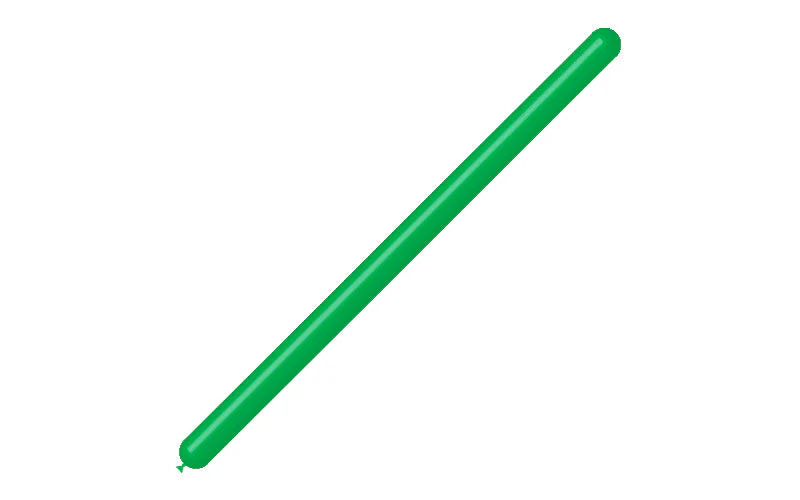 260BN Balloonia Brand Professional Line Twisting/Modelling Latex Balloons Standard Green (50 Per Bag) - Image 3