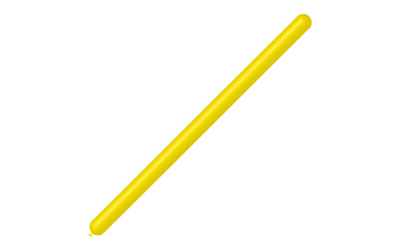 260BN Balloonia Brand Professional Line Twisting/Modelling Latex Balloons Standard Lemon (50 Per Bag) - Image 3