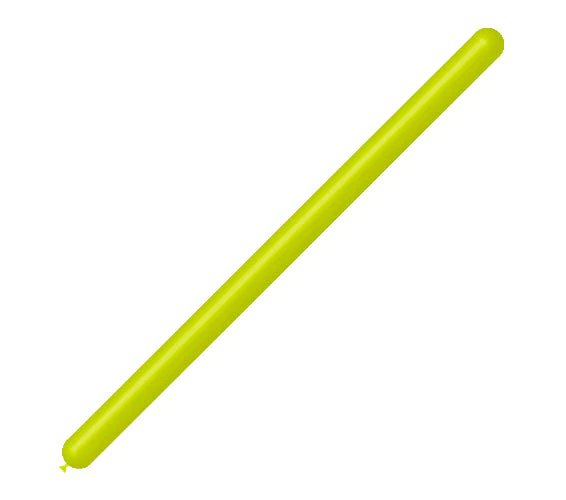 260BN Balloonia Brand Professional Line Twisting/Modelling Latex Balloons Standard Lime Green (50 Per Bag)