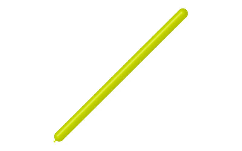 260BN Balloonia Brand Professional Line Twisting/Modelling Latex Balloons Standard Lime Green (50 Per Bag) - Image 3