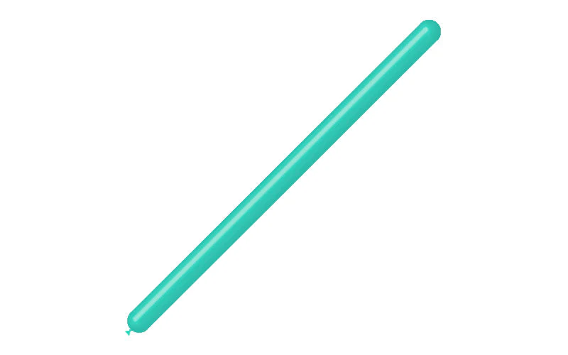 260BN Balloonia Brand Professional Line Twisting/Modelling Latex Balloons Standard Mint Green (50 Per Bag) - Image 3