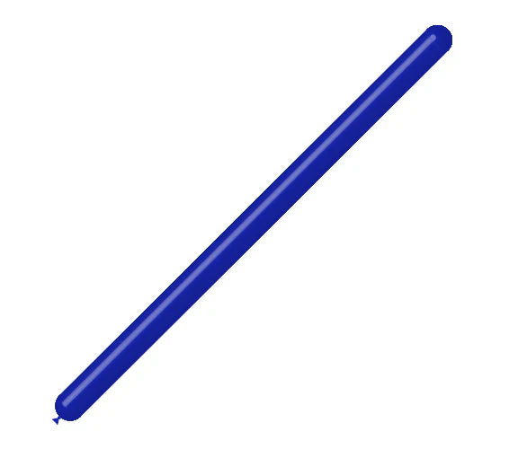 260BN Balloonia Brand Professional Line Twisting/Modelling Latex Balloons Standard Navy Blue (50 Per Bag)