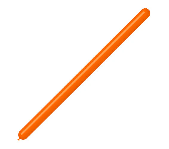 260BN Balloonia Brand Professional Line Twisting/Modelling Latex Balloons Standard Orange (50 Per Bag)
