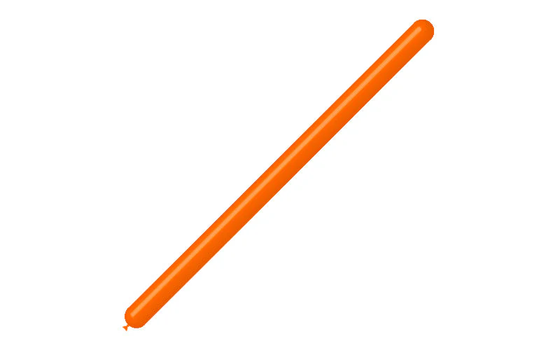 260BN Balloonia Brand Professional Line Twisting/Modelling Latex Balloons Standard Orange (50 Per Bag) - Image 3