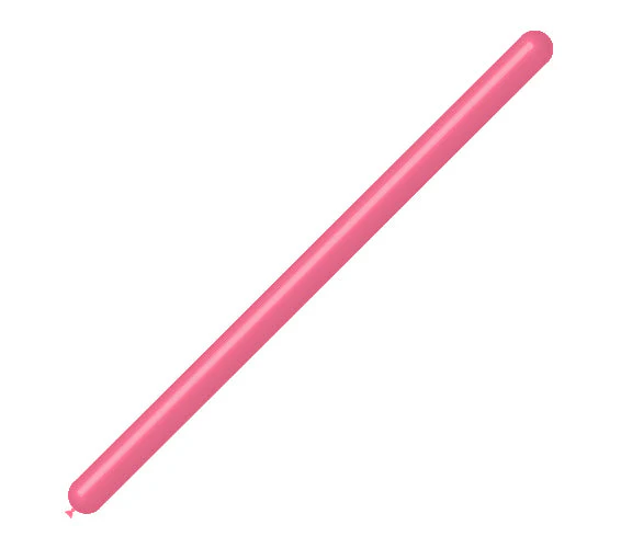 260BN Balloonia Brand Professional Line Twisting/Modelling Latex Balloons Standard Pink (50 Per Bag)