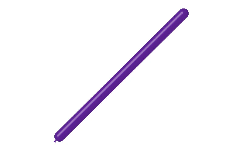 260BN Balloonia Brand Professional Line Twisting/Modelling Latex Balloons Standard Purple (50 Per Bag) - Image 3