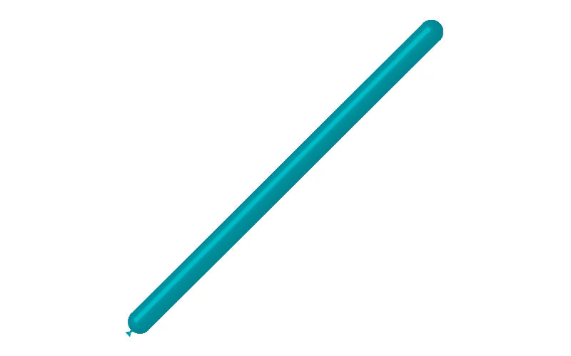 260BN Balloonia Brand Professional Line Twisting/Modelling Latex Balloons Standard Turquoise (50 Per Bag) - Image 3