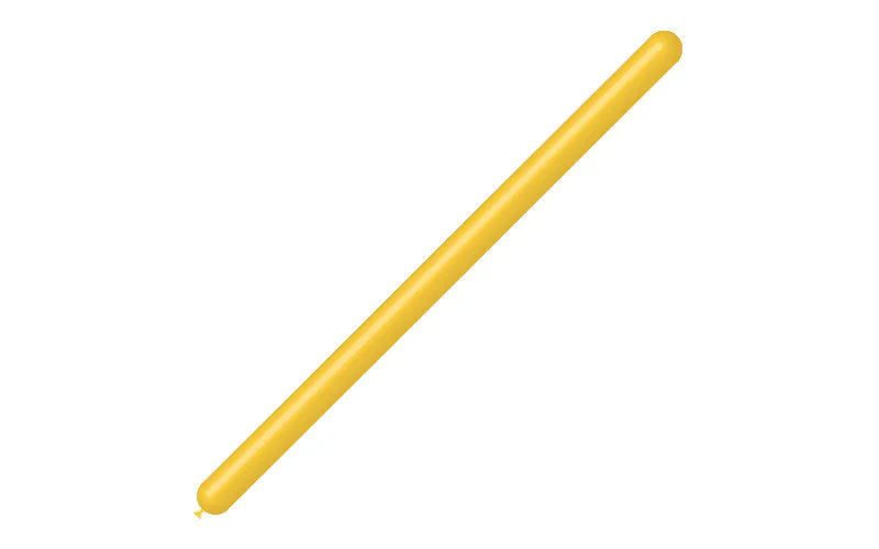 260BN Balloonia Brand Professional Line Twisting/Modelling Latex Balloons Standard Yellow (50 Per Bag) - Image 3