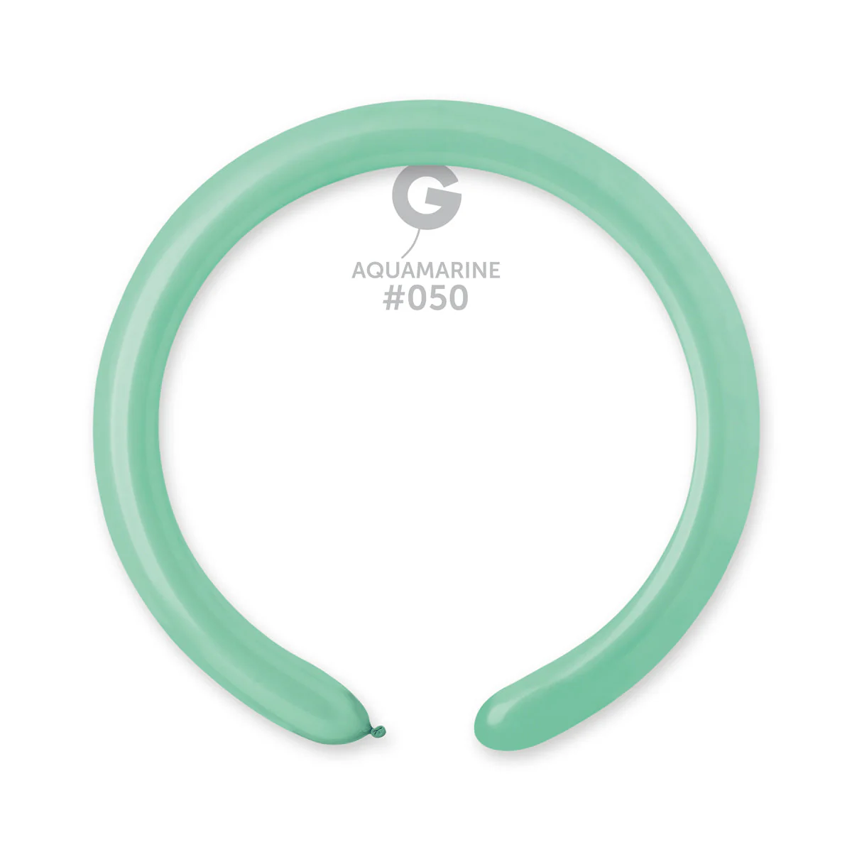 260G Gemar Latex Balloons (Bag of 50) Modelling/Twisting Aquamarine