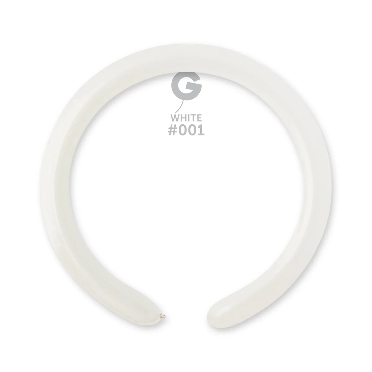 260G Gemar Latex Balloons (Bag of 50) Modelling/Twisting White