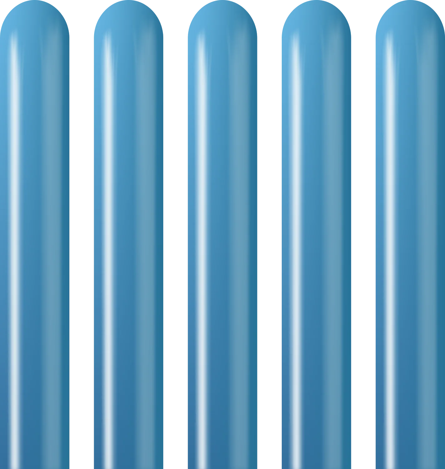 260K Kalisan Twisting Latex Balloons Mirror Blue (50 Per Bag) - Image 3