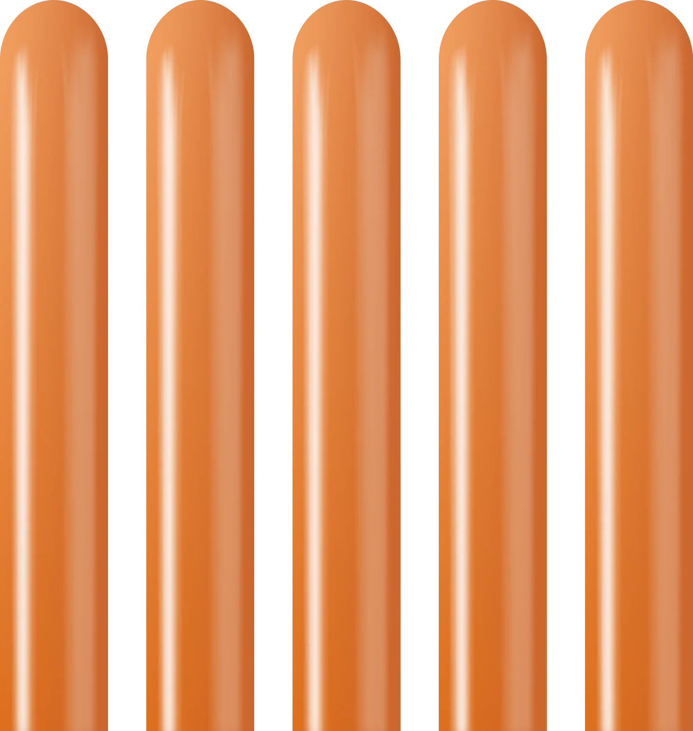 260K Kalisan Twisting Latex Balloons Mirror Copper (50 Per Bag) - Image 3