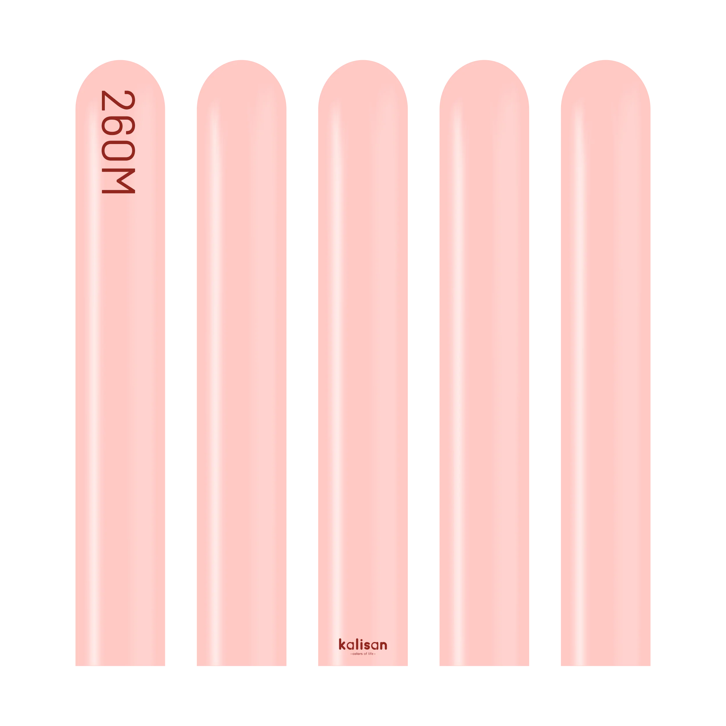 260K Kalisan Twisting Latex Balloons Standard Baby Pink (50 Per Bag)