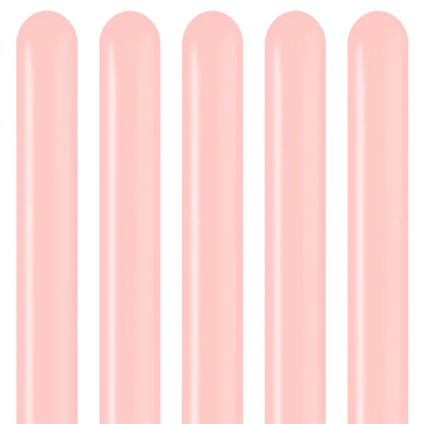260K Kalisan Twisting Latex Balloons Standard Baby Pink (50 Per Bag) - Image 3