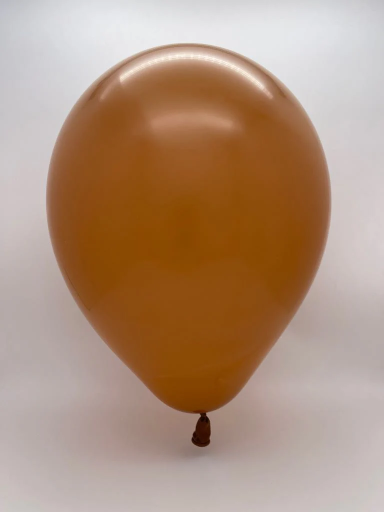 260K Kalisan Twisting Latex Balloons Standard Caramel Brown (50 Per Bag) - Image 2