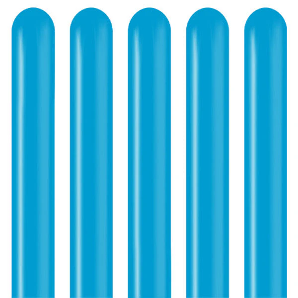 260K Kalisan Twisting Latex Balloons Standard Caribbean Blue (50 Per Bag) - Image 3