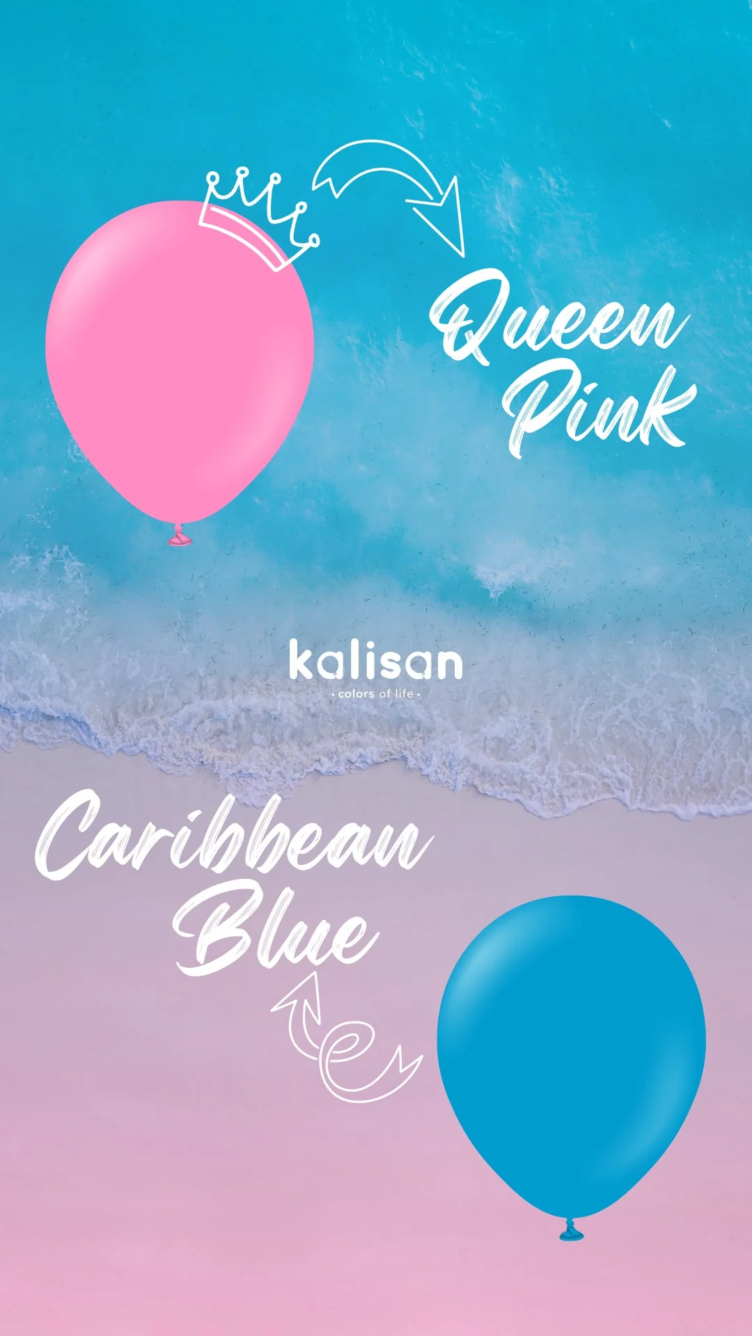 260K Kalisan Twisting Latex Balloons Standard Caribbean Blue (50 Per Bag) - Image 9
