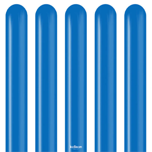 260K Kalisan Twisting Latex Balloons Standard Dark Blue (50 Per Bag) - Image 3