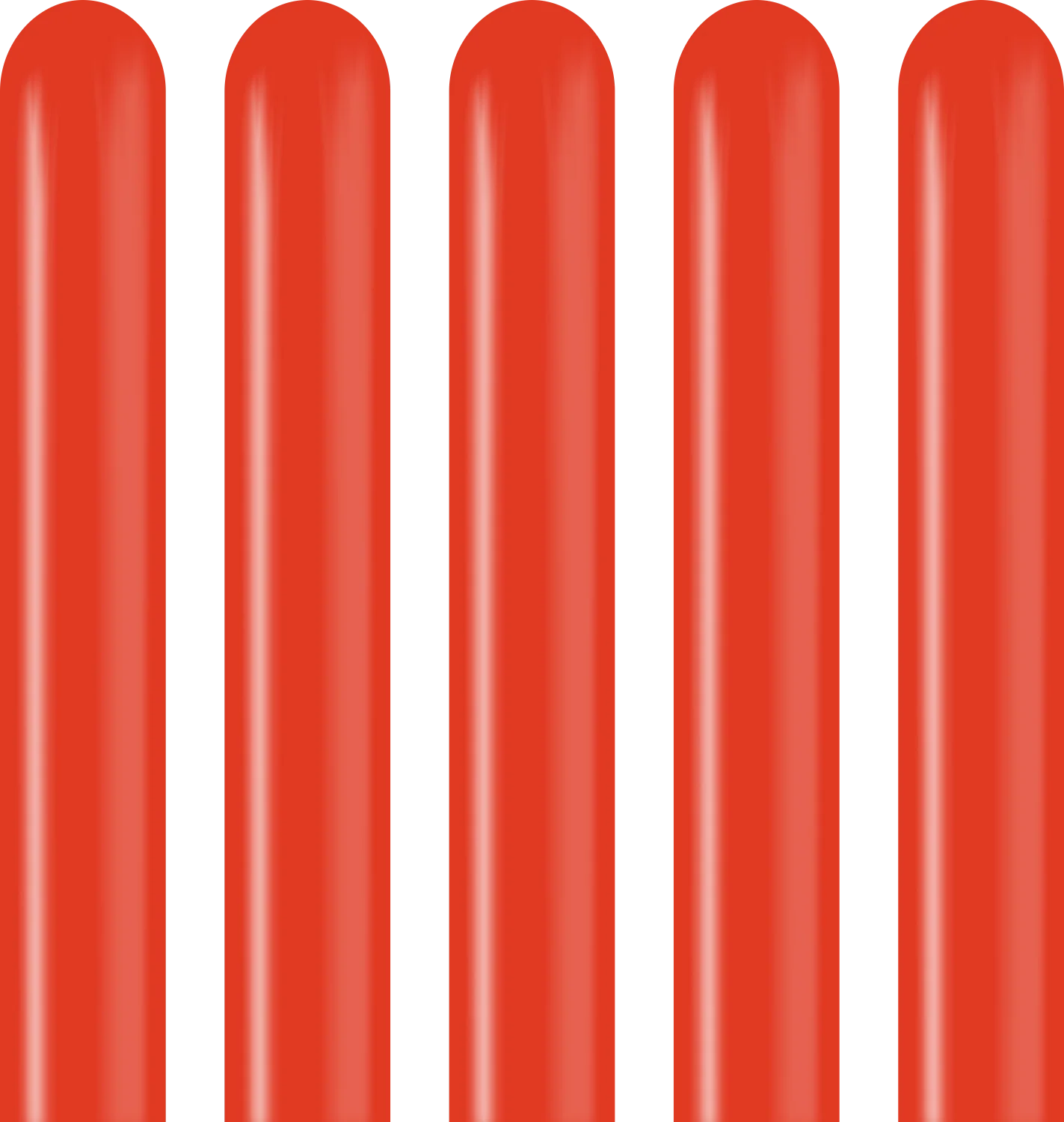 260K Kalisan Twisting Latex Balloons Standard Red (50 Per Bag) - Image 3