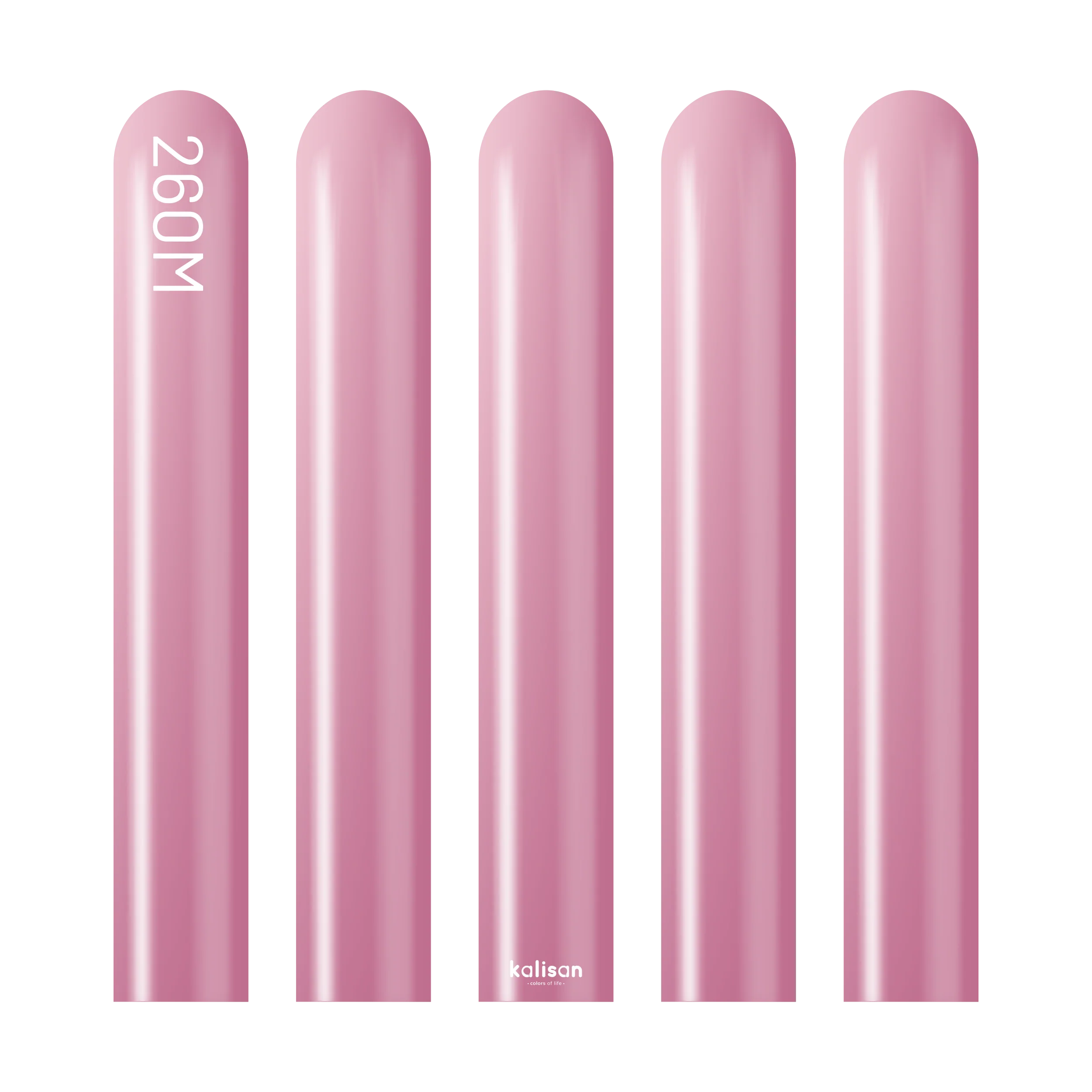 260K Nozzle Up Kalisan Twisting Latex Balloons Mirror Pink (50 Per Bag) - Image 3